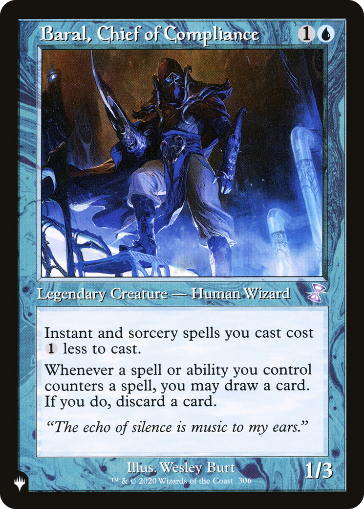 Baral, Chief of Compliance (LIST-306/289)  - The List
