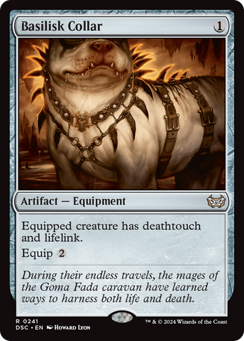 Basilisk Collar (DSC-241)  - Duskmourn: House of Horror Commander