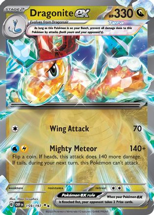 Dragonite ex 159 - Holofoil SV03 Obsidian Flames