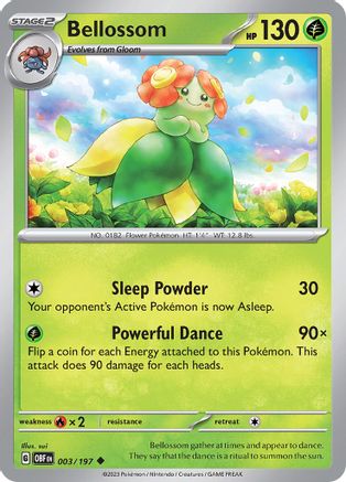 Bellossom 003/197  SV03 Obsidian Flames