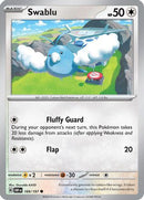 Swablu 169 - Reverse Holofoil SV03 Obsidian Flames