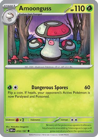 Amoonguss 010  SV03 Obsidian Flames