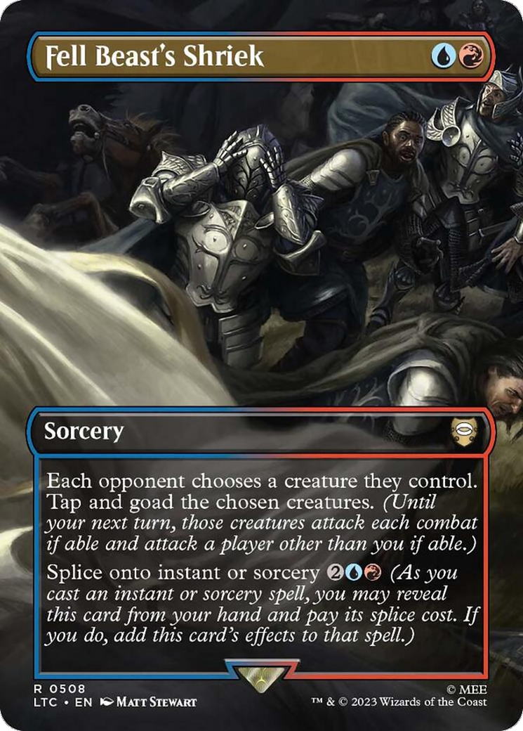 Fell Beast's Shriek (Borderless) (LTC-508)  - Tales of Middle-earth Commander