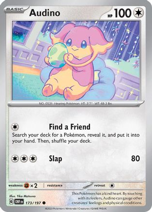 Audino 173  SV03 Obsidian Flames