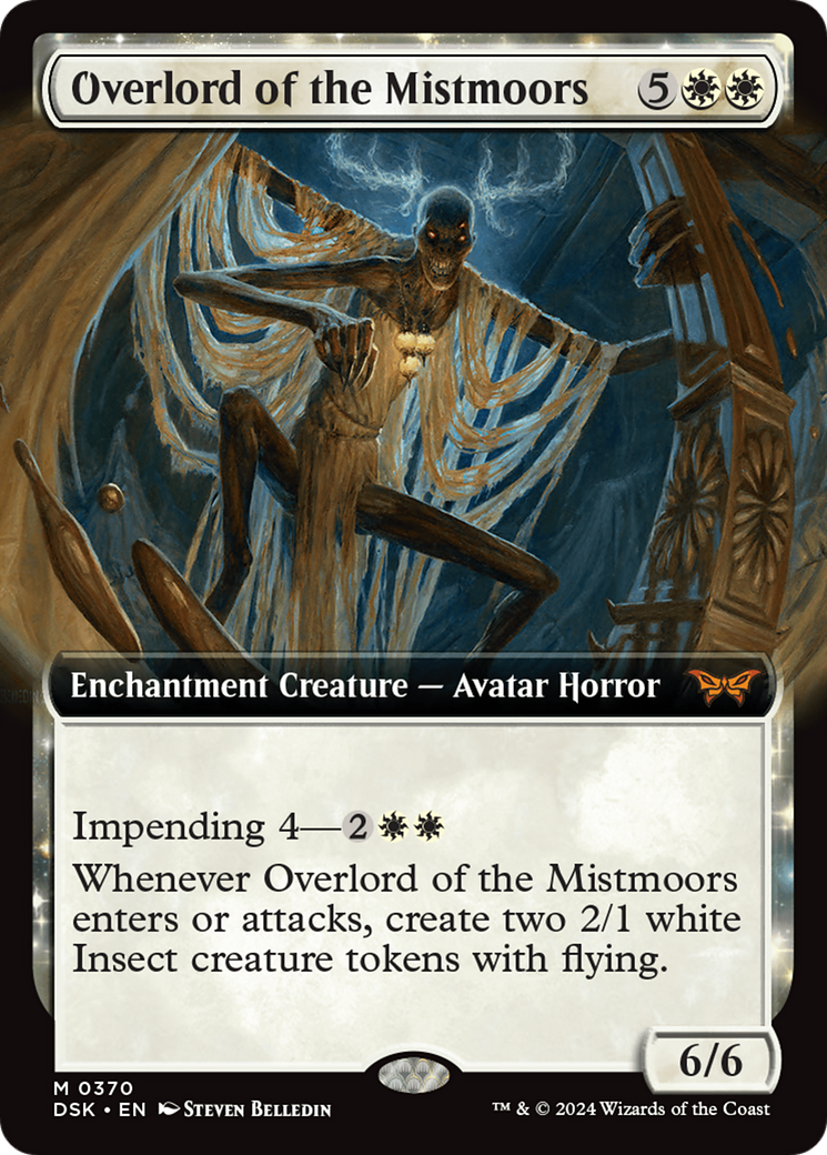 Overlord of the Mistmoors (Extended Art) (DSK-370)  - Duskmourn: House of Horror: (Extended Art, enchantment)