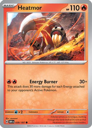 Heatmor 039  SV03 Obsidian Flames