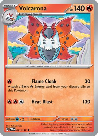 Volcarona 041  SV03 Obsidian Flames