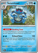 Seismitoad 052 - Reverse Holofoil SV03 Obsidian Flames