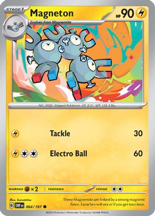 Magneton 064  SV03 Obsidian Flames