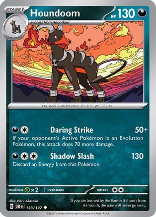 Houndoom 133  SV03 Obsidian Flames
