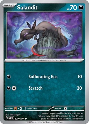 Salandit 139  SV03 Obsidian Flames