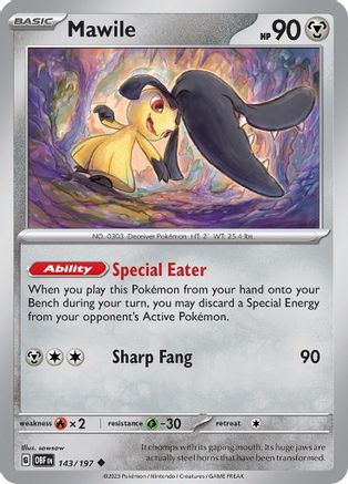 Mawile 143/197  SV03 Obsidian Flames