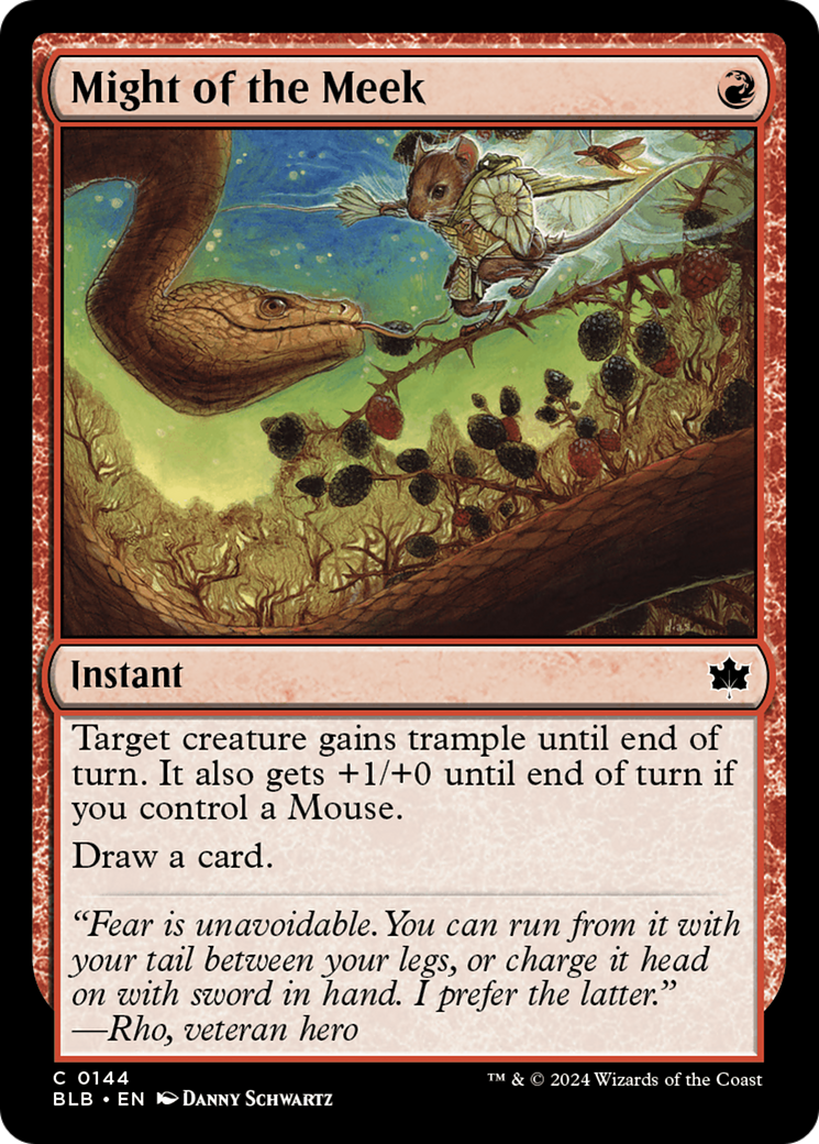 Might of the Meek (BLB-144)  Foil - Bloomburrow