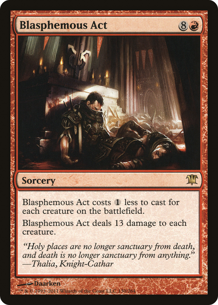 Blasphemous Act (ISD-130)  Foil - Innistrad