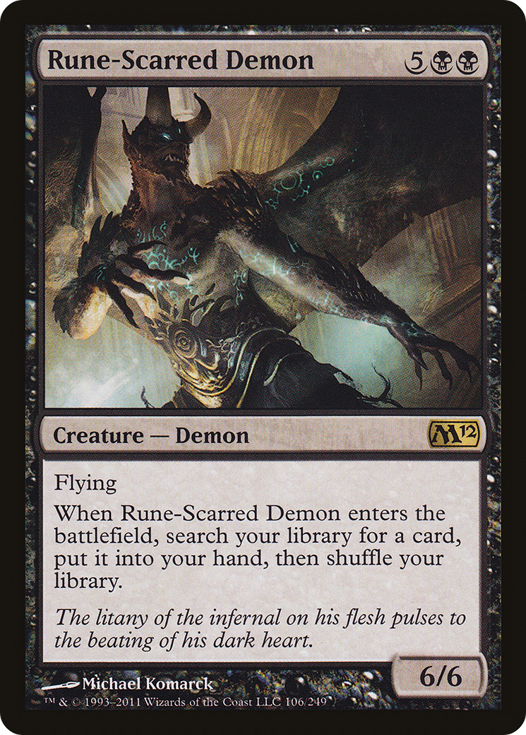 Rune-Scarred Demon (M12-106)  - Magic 2012