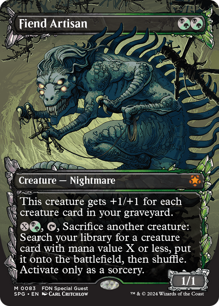 Fiend Artisan (Showcase) (SPG-083)  Foil - Special Guests: (Showcase)