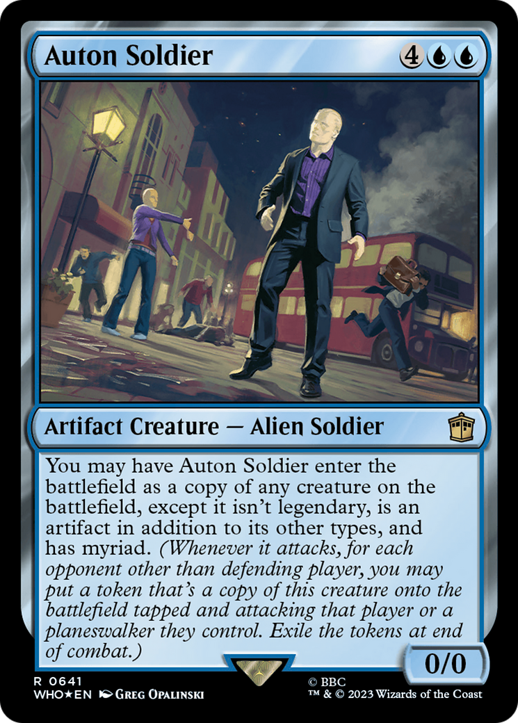 Auton Soldier (Surge Foil) (WHO-641)  Foil - Doctor Who