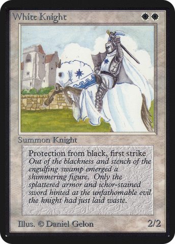 White Knight (LEA-)  - Limited Edition Alpha