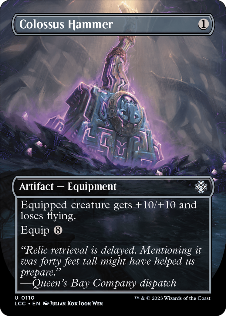 Colossus Hammer (Borderless) (LCC-110)  Foil - The Lost Caverns of Ixalan Commander
