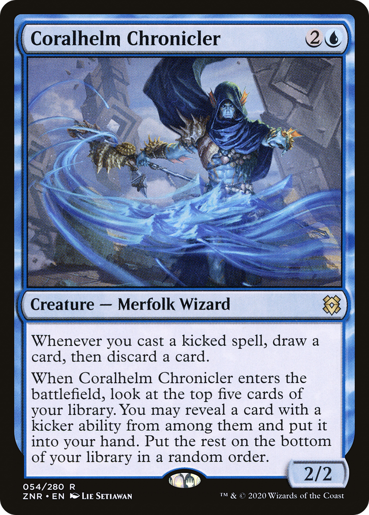 Coralhelm Chronicler (ZNR-054)  - Zendikar Rising