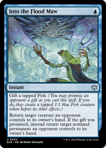 Into the Flood Maw (BLB-052)  Foil - Bloomburrow