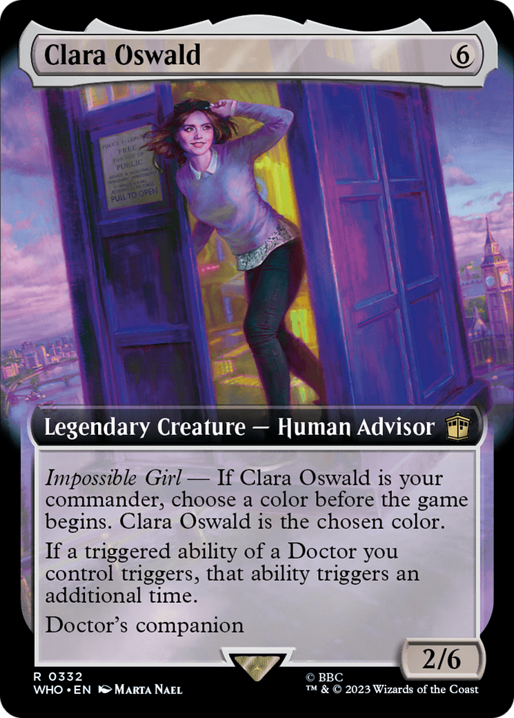 Clara Oswald (Extended Art) (WHO-332)  Foil - Doctor Who: (Extended Art)