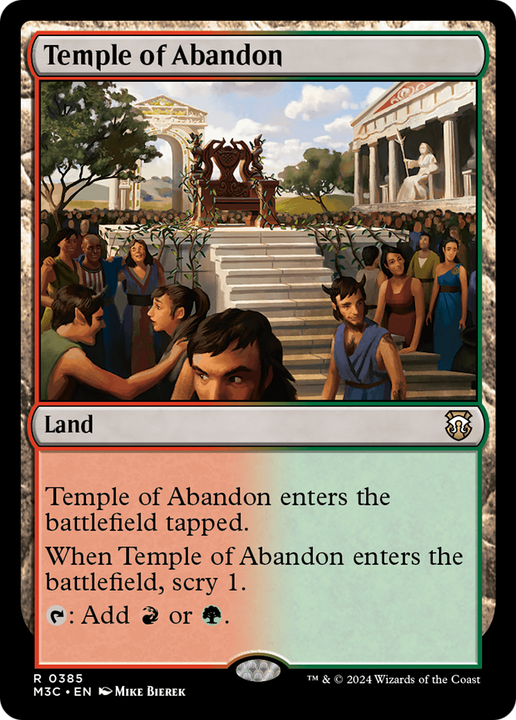 Temple of Abandon (M3C-385)  - Modern Horizons 3 Commander