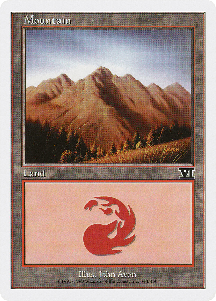 Mountain (344) (6ED-344)  - Classic Sixth Edition