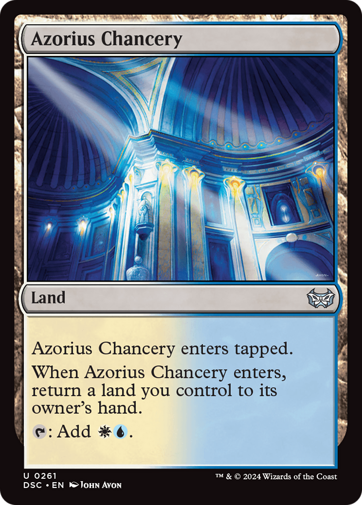 Azorius Chancery (DSC-261)  - Duskmourn: House of Horror Commander