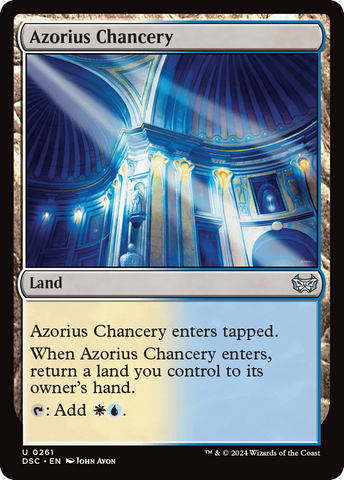 Azorius Chancery (DSC-261)  - Duskmourn: House of Horror Commander