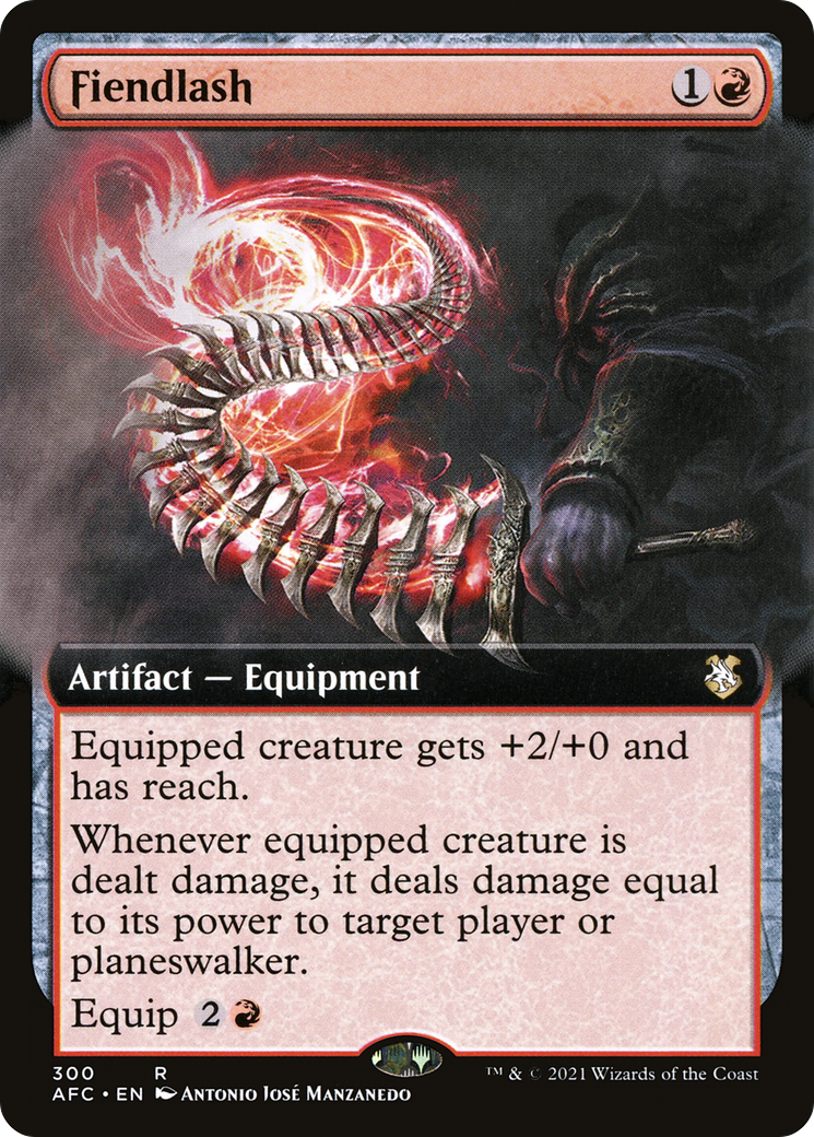Fiendlash (Extended Art) (AFC-300) - Adventures in the Forgotten Realms Commander