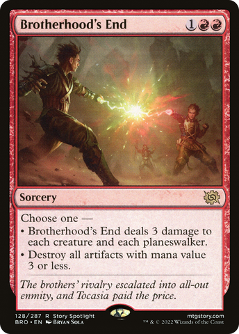Brotherhood's End (BRO-128)  Foil - The Brothers' War