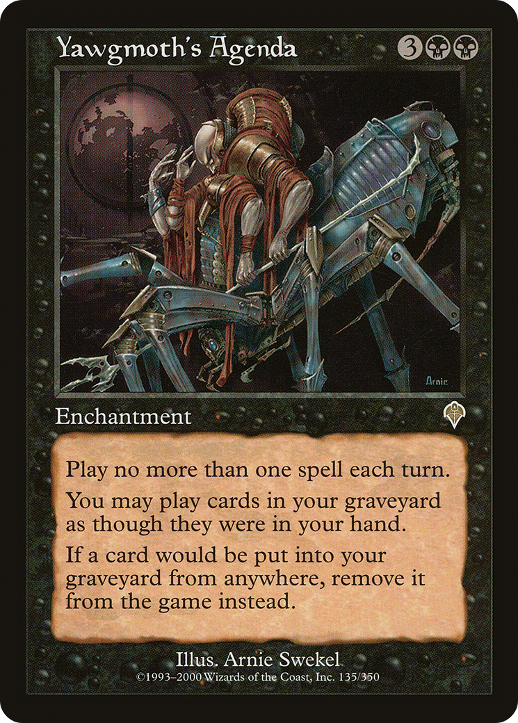 Yawgmoth's Agenda (INV-135)  Foil - Invasion