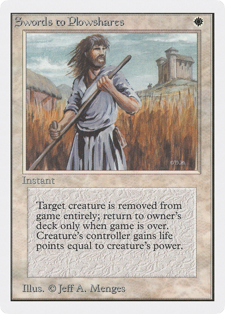 Swords to Plowshares (2ED-)  - Unlimited Edition