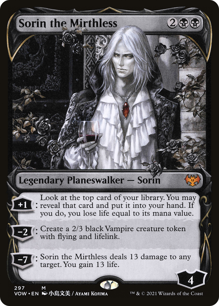 Sorin the Mirthless (Showcase) (VOW-297)  Foil - Innistrad: Crimson Vow: (Showcase)