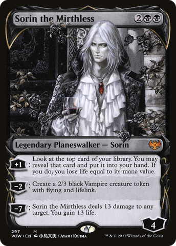 Sorin the Mirthless (Showcase) (VOW-297)  Foil - Innistrad: Crimson Vow: (Showcase)