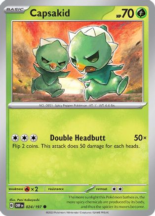Capsakid 024/197  SV03 Obsidian Flames