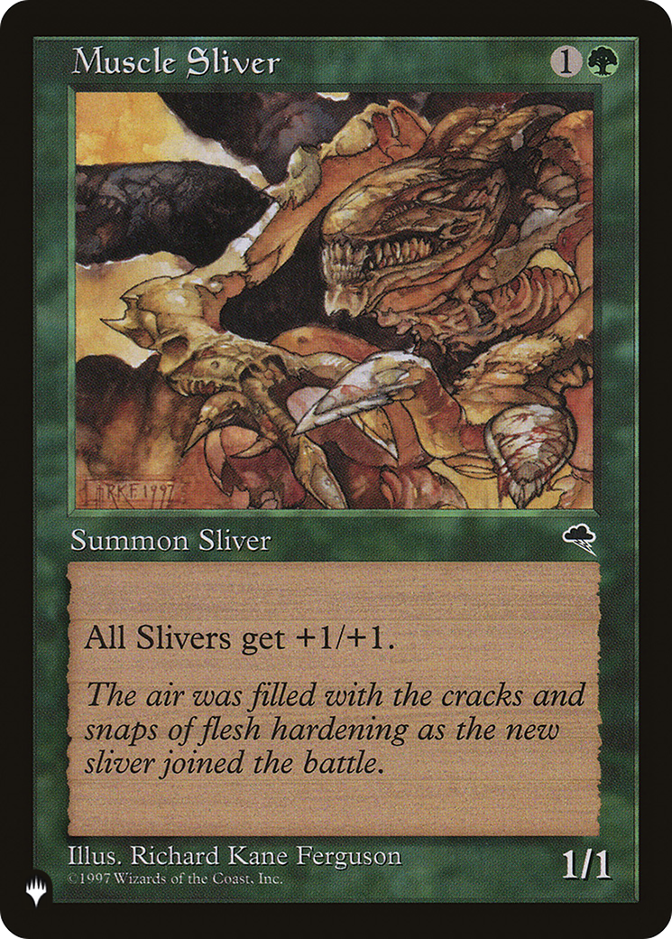 Muscle Sliver (LIST-)  - The List