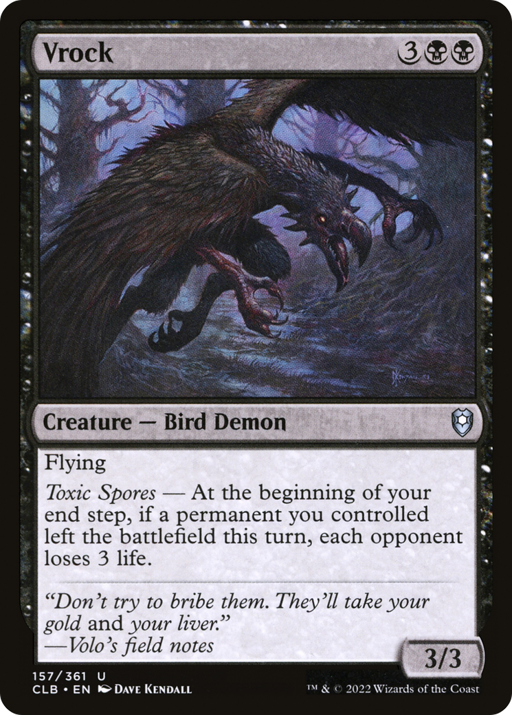 Vrock (CLB-157)  Foil - Commander Legends: Battle for Baldur's Gate