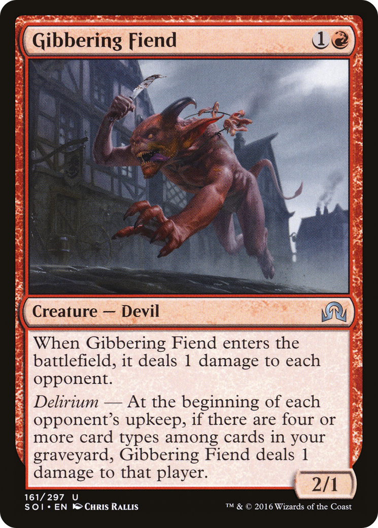 Gibbering Fiend (SOI-161)  Foil - Shadows over Innistrad