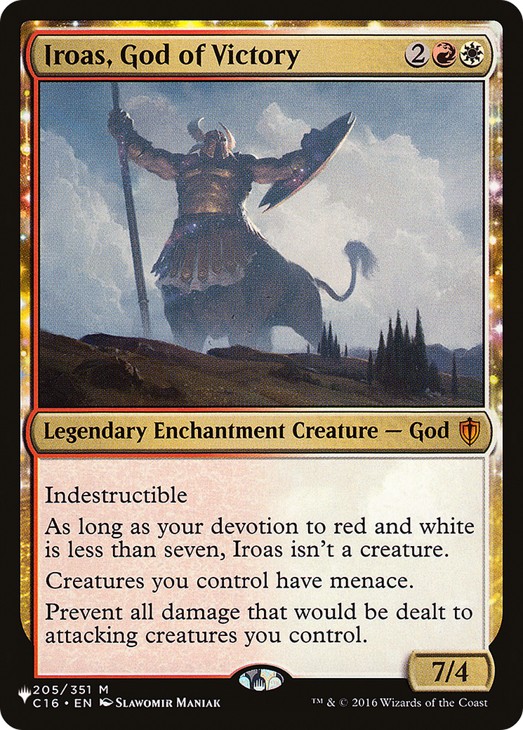 Iroas, God of Victory (LIST-205/351)  - The List: (enchantment)