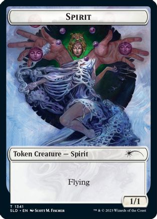 Spirit (SLD) // Angel Double-sided Token (SLD-1341 // 001)  - Secret Lair Drop Series