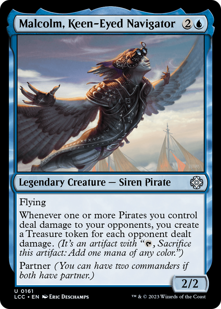 Malcolm, Keen-Eyed Navigator (LCC-161)  - The Lost Caverns of Ixalan Commander