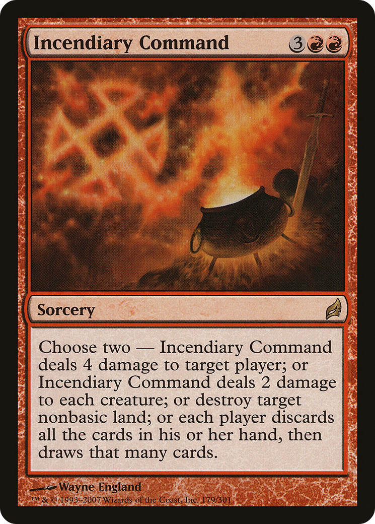 Incendiary Command (LRW-179)  Foil - Lorwyn