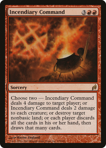 Incendiary Command (LRW-179)  - Lorwyn