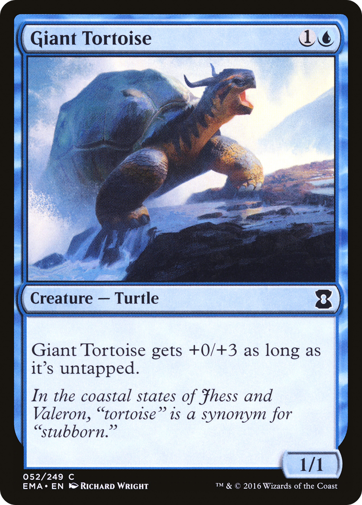 Giant Tortoise (EMA-052)  Foil - Eternal Masters