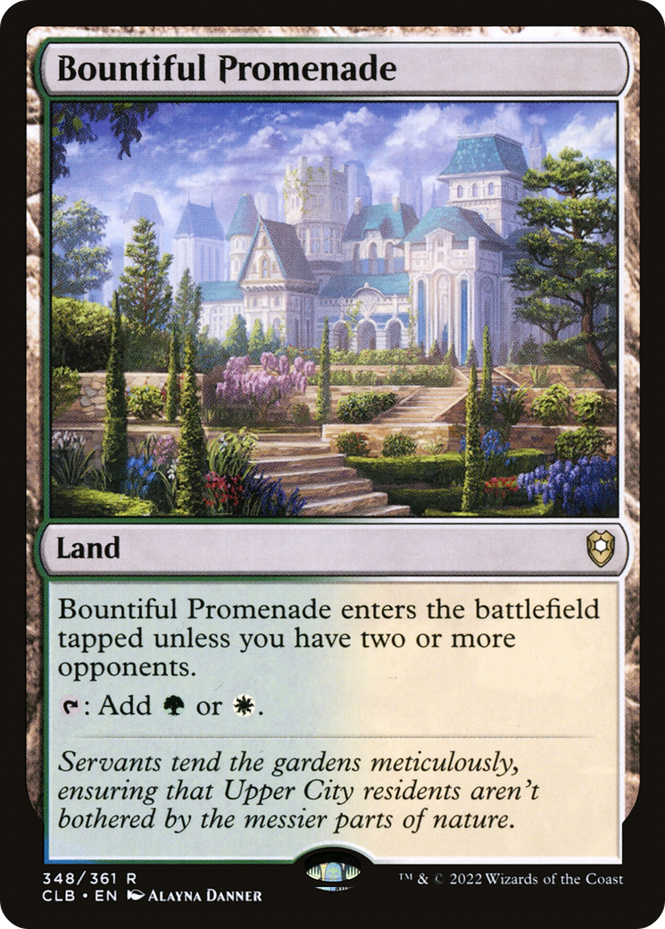 Bountiful Promenade (CLB-348)  Foil - Commander Legends: Battle for Baldur's Gate