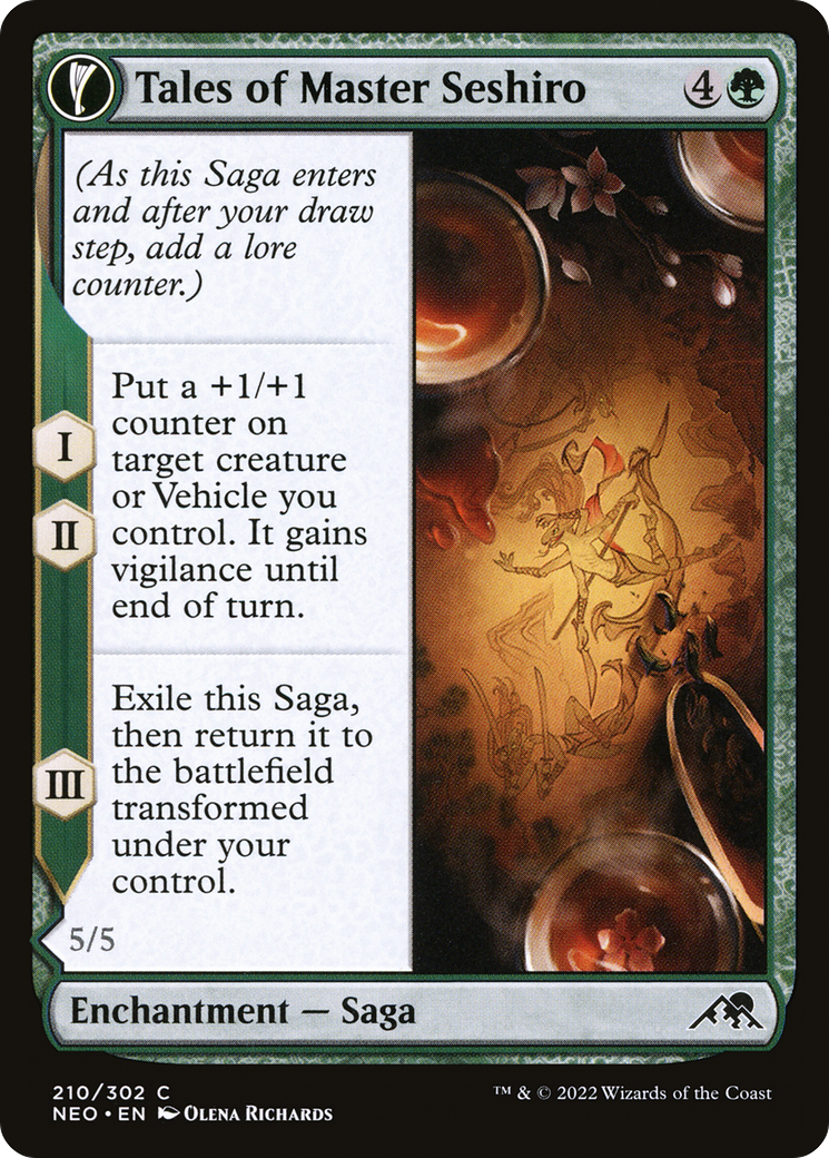 Tales of Master Seshiro (NEO-210)  - Kamigawa: Neon Dynasty: (fandfc, enchantment)
