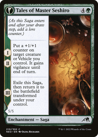 Tales of Master Seshiro (NEO-210)  Foil - Kamigawa: Neon Dynasty: (fandfc, enchantment)