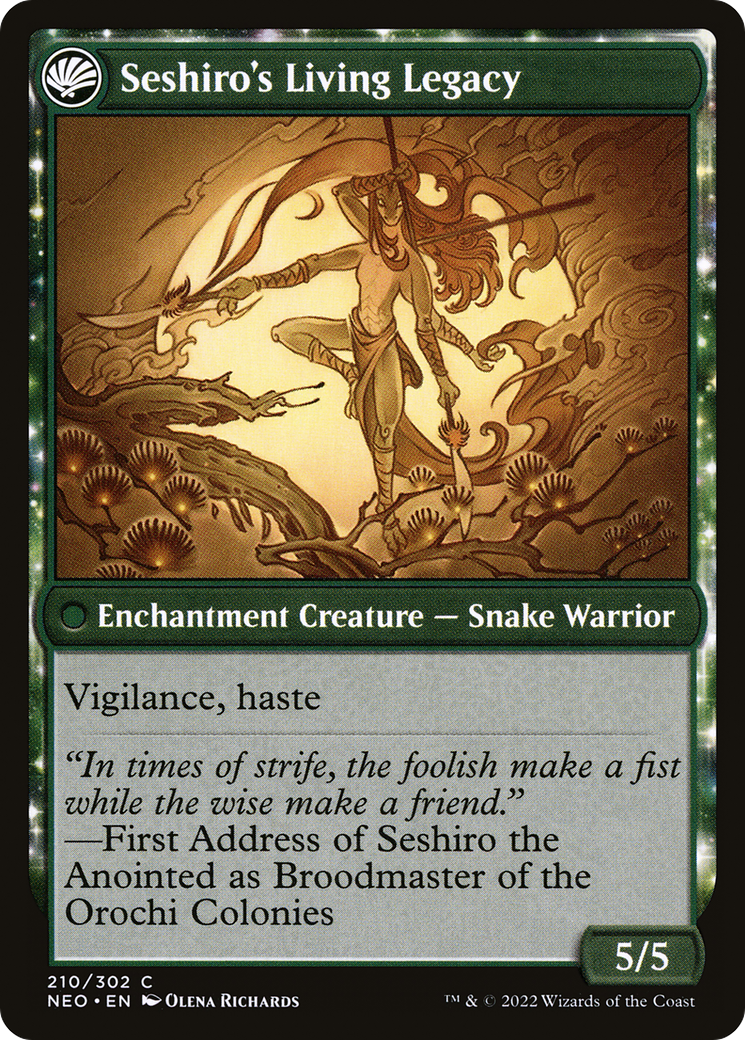 Tales of Master Seshiro (NEO-210)  Foil - Kamigawa: Neon Dynasty: (fandfc, enchantment)